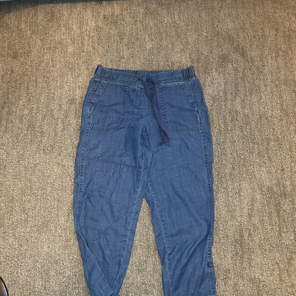 Talbots Casual Blue Drawstring Pants